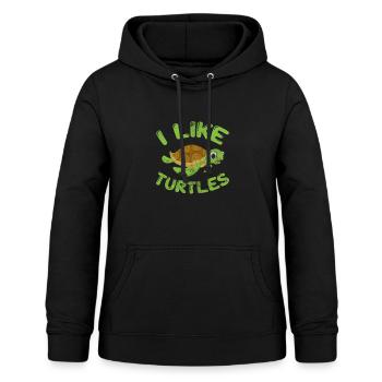 Tortue - Sweat à capuche Femme - noir - Devant - AI Model Female 172 light (172cm)