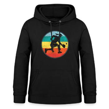 Pickleball Retro Vintage - Sweat à capuche Femme - noir - Devant - AI Model Female 172 light (172cm)