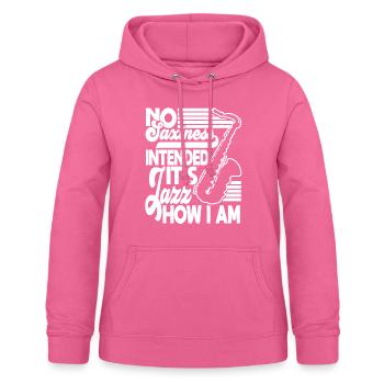Saxophone Saxophone player - Women's Hoodie - pink - Front - AI Model Female 172 light (172cm)
