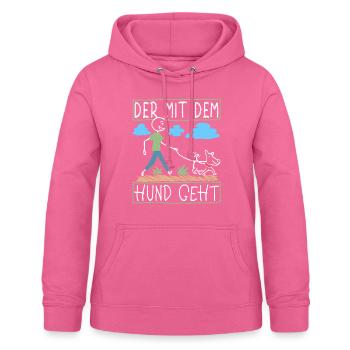 Hundebesitzer Spruch Lustig Hund Hundeliebhaber - Frauen Hoodie - Pink - Vorne - AI Model Female 172 light (172cm)