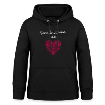 Sozialassistentin mit Herz Heilerziehungspflege - Frauen Hoodie - Schwarz - Vorne - AI Model Female 172 light (172cm)