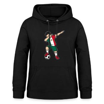 Dabbing Fußballspieler Junge Mexiko Fußball - Frauen Hoodie - Schwarz - Vorne - AI Model Female 172 light (172cm)