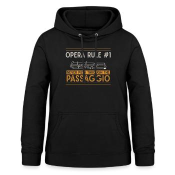 Opernsänger, Gesang, Opera - Frauen Hoodie - Schwarz - Vorne - AI Model Female 172 light (172cm)