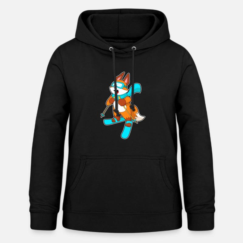 Fuchs Skier Ski - Sweat à capuche Femme - noir