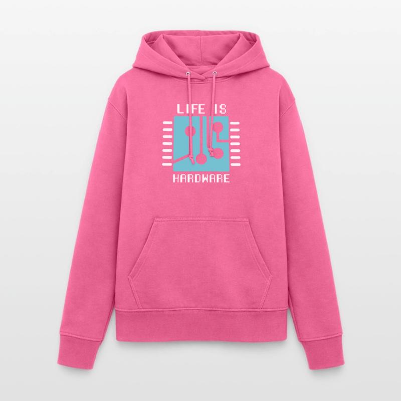 Life Is Hardware Informatiker Hack Coder Frauen Hoodie