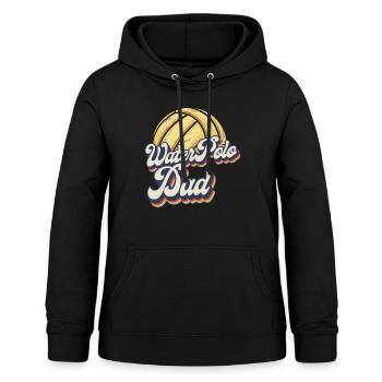 Water Polo Dad Retro Vintage Water - Frauen Hoodie - Schwarz - Vorne - AI Model Female 172 light (172cm)