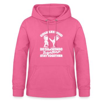 Paire de Taekwondo - Sweat à capuche Femme - rose - Devant - AI Model Female 172 light (172cm)