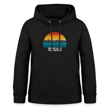 Phare Lake Minnesota - Frauen Hoodie - Schwarz - Vorne - AI Model Female 172 light (172cm)