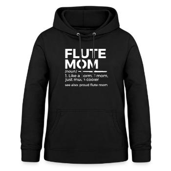 Flöte Querflöte Musiker Blasmusik - Frauen Hoodie - Schwarz - Vorne - AI Model Female 172 light (172cm)