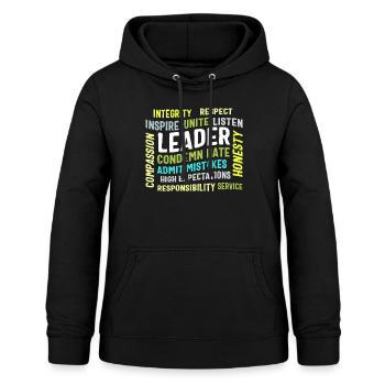 Leadership Shirt, Leader Integrity Unite - Women's Hoodie - black - Front - AI Model Female 172 light (172cm)