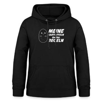 Kartoffeln Kartoffel - Frauen Hoodie - Schwarz - Vorne - AI Model Female 172 light (172cm)