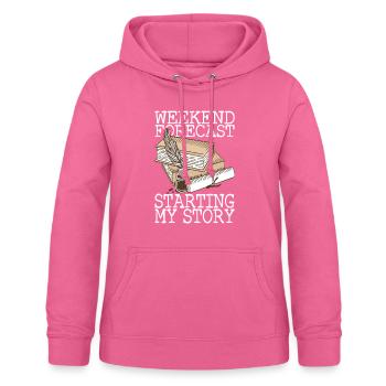 Autor Schreiber - Frauen Hoodie - Pink - Vorne - AI Model Female 172 light (172cm)