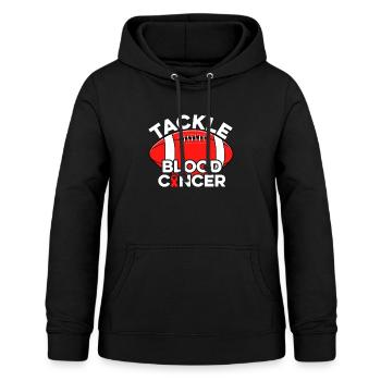 Tackle Blood Cancer Red Ribbon Blood Cancer - Women's Hoodie - black - Front - AI Model Female 172 light (172cm)