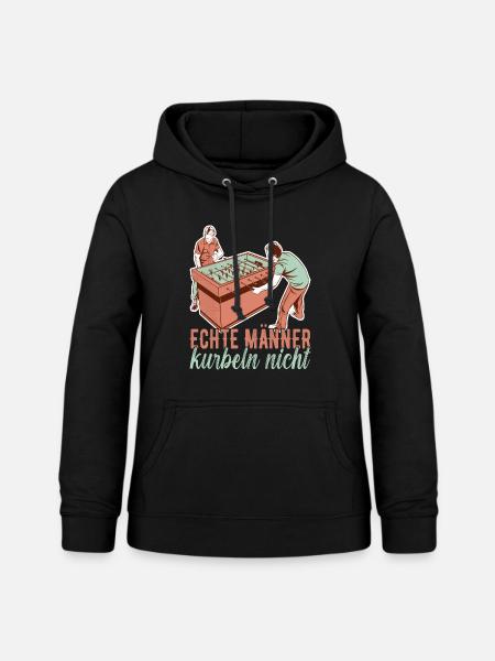 Tischfussball Tischkicker - Frauen Hoodie - Schwarz