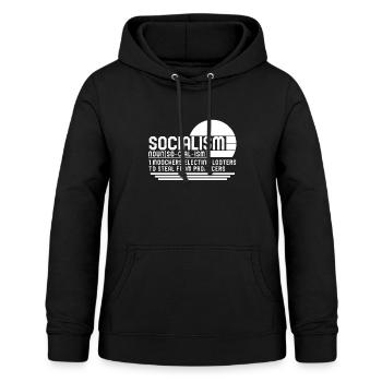 Sozialistisches Hemd, Sozialismus Substantiv Definition Tee, - Frauen Hoodie - Schwarz - Vorne - AI Model Female 172 light (172cm)