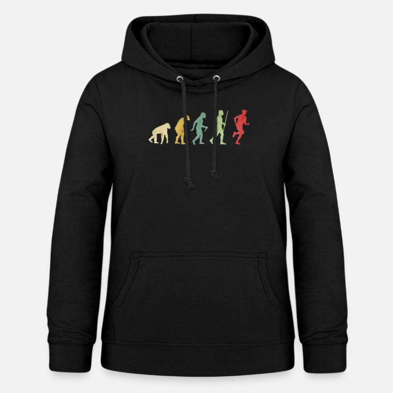 Jogging Runner Evolution - Frauen Hoodie - Schwarz