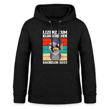 Bachelor 2023 Bachelor Abschluss - Frauen Hoodie - Schwarz - Vorne - AI Model Female 172 light (172cm)