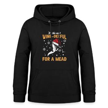 Weihnachten Honig Wein Met Hausbrauer Viking - Frauen Hoodie - Schwarz - Vorne - AI Model Female 172 light (172cm)