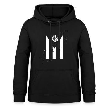 Chemise Taino, drapeau de Porto Rico Taina Sun Ancêtres - Sweat à capuche Femme - noir - Devant - AI Model Female 172 light (172cm)