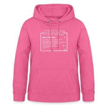 Chemise Memaw, Tee de définition du nom Memaw, Memaw - Sweat à capuche Femme - rose - Devant - AI Model Female 172 light (172cm)