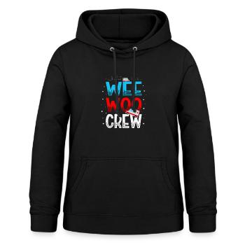 Wee Woo Crew Krankenwagentechniker Sanitäter Emt - Frauen Hoodie - Schwarz - Vorne - AI Model Female 172 light (172cm)