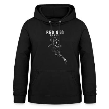 Plongée Requin-marteau Requin Egypte Vacances - Sweat à capuche Femme - noir - Devant - AI Model Female 172 light (172cm)