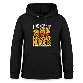 Chicken Nuggets Spruch Lustiges Chicken Nugget - Frauen Hoodie - Schwarz - Vorne - AI Model Female 172 light (172cm)