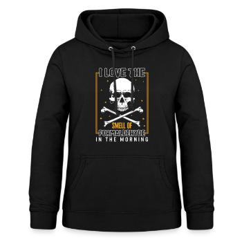 Einbalsamierhemd, ich liebe den Geruch von Formaldehyd - Frauen Hoodie - Schwarz - Vorne - AI Model Female 172 light (172cm)