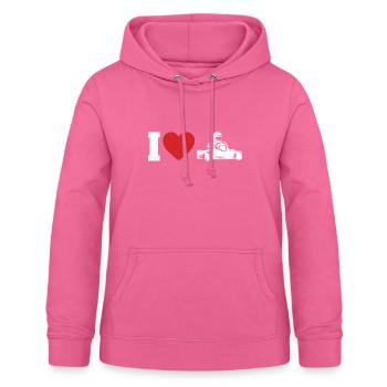 Go karting - Women's Hoodie - pink - Front - AI Model Female 172 light (172cm)