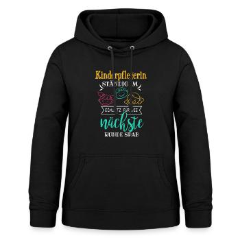 Cooles Kinderpflegerinnen Spruch Design - Frauen Hoodie - Schwarz - Vorne - AI Model Female 172 light (172cm)