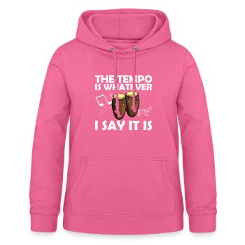 Conga Drum Musician Drumline - Frauen Hoodie - Pink - Vorne - AI Model Female 172 light (172cm)