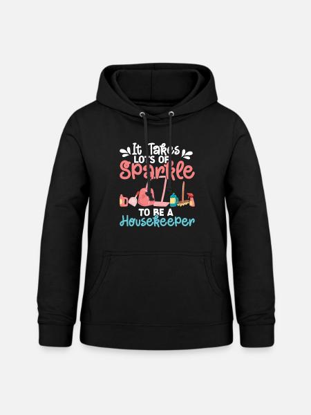 Haushalt - Frauen Hoodie - Schwarz