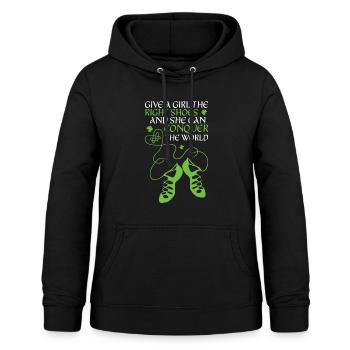 Irish Dance - Women's Hoodie - black - Front - AI Model Female 172 light (172cm)