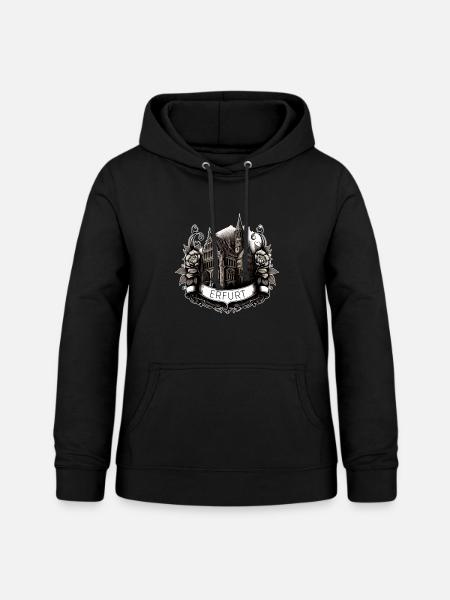 Erfurt - Frauen Hoodie - Schwarz