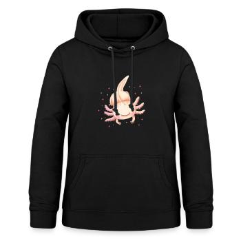 Axolotl - Frauen Hoodie - Schwarz - Vorne - AI Model Female 172 light (172cm)