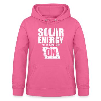 Solarenergie, Erneuerbare Energie - Frauen Hoodie - Pink - Vorne - AI Model Female 172 light (172cm)