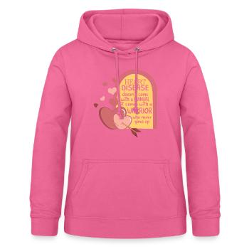 Les maladies cardiaques ne viennent pas avec une chemise manuelle, - Sweat à capuche Femme - rose - Devant - AI Model Female 172 light (172cm)