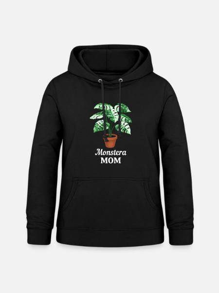 Monstera Mom - Frauen Hoodie - Schwarz