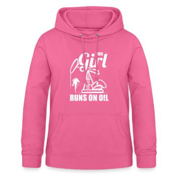 Ölfeld Bohrinsel Mädchen - Frauen Hoodie - Pink - Vorne - AI Model Female 172 light (172cm)