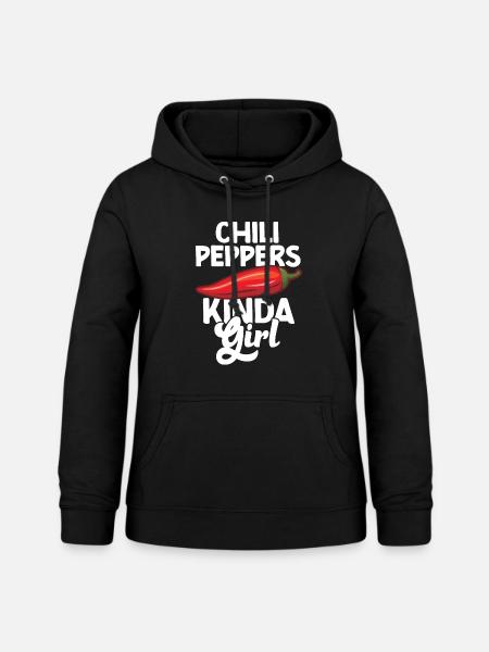 Chili-Pfeffer - Frauen Hoodie - Schwarz
