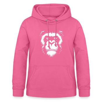 Shrovetide - Carnival - Costume - Saying - Monkey - Women's Hoodie - pink - Front - AI Model Female 172 light (172cm)