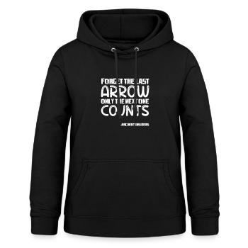 Bogenschiessen - Frauen Hoodie - Schwarz - Vorne - AI Model Female 172 light (172cm)