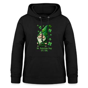 St Patrick's Day Ireland Leprechaun - Women's Hoodie - black - Front - AI Model Female 172 light (172cm)