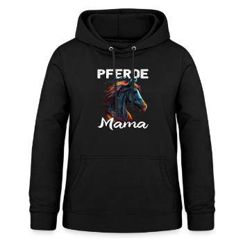 Pferdemama Pferdemädchen - Reiter - Westernreiter - Frauen Hoodie - Schwarz - Vorne - AI Model Female 172 light (172cm)