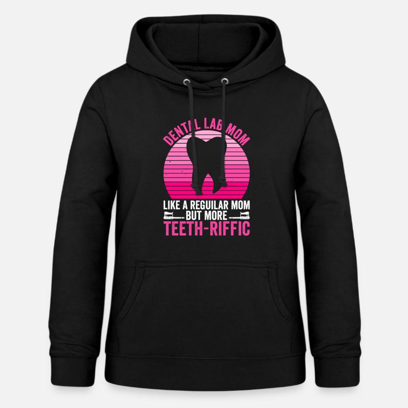 Zahntechniker Mutter Zahnlabor Mama - Sweat à capuche Femme - noir