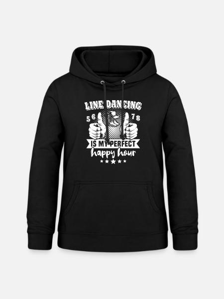 Line Dancing Line Dance - Frauen Hoodie - Schwarz