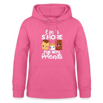 Marshmallow S'more - Women's Hoodie - pink - Front - AI Model Female 172 light (172cm)