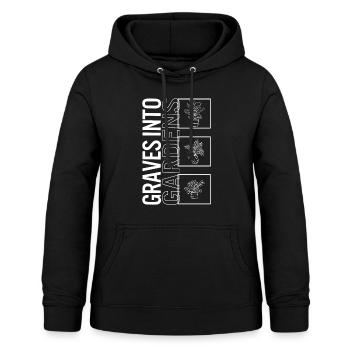 Gräber in Gärten, Gartenpflanzenliebhaber - Frauen Hoodie - Schwarz - Vorne - AI Model Female 172 light (172cm)