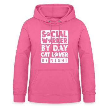 Sozialarbeiter - Frauen Hoodie - Pink - Vorne - AI Model Female 172 light (172cm)