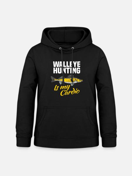 Walleye fischen Zander Angeln - Frauen Hoodie - Schwarz